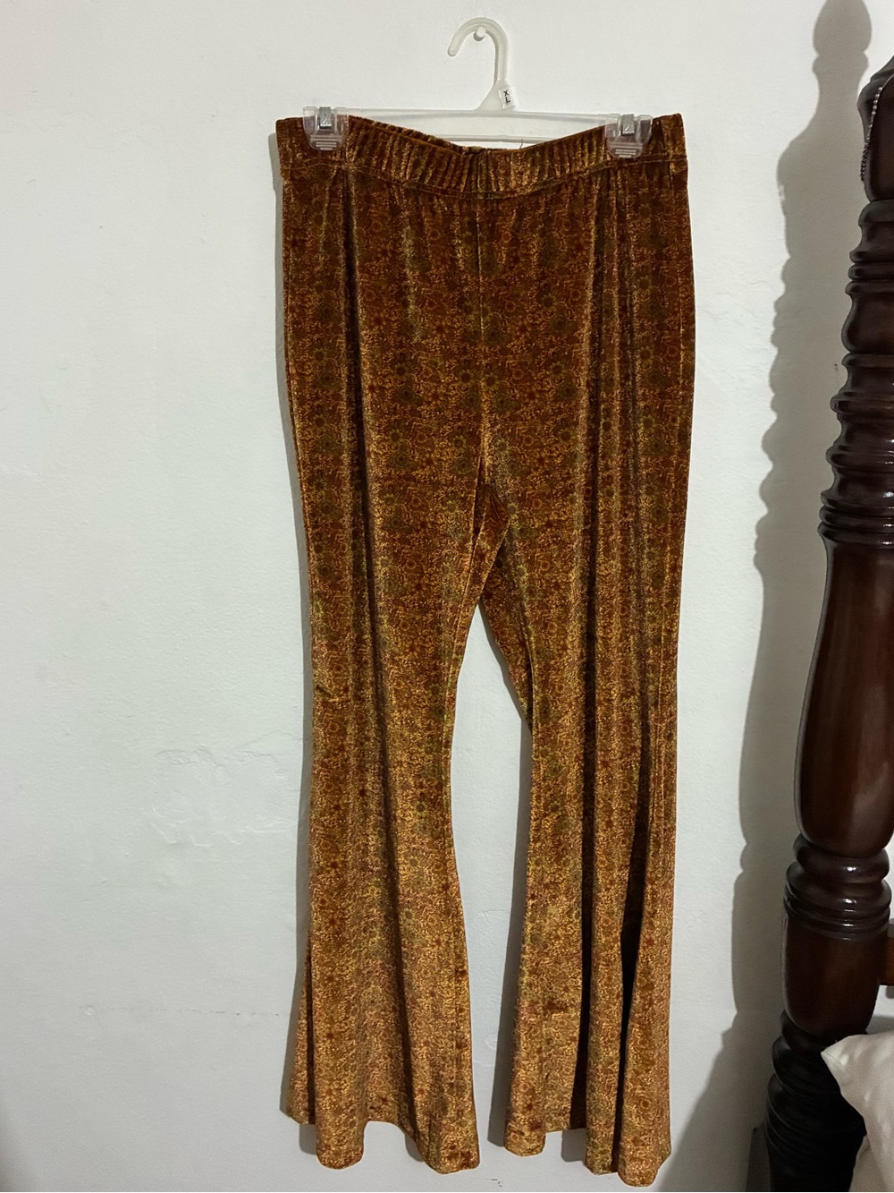 Kids Velvet Flared Joggers